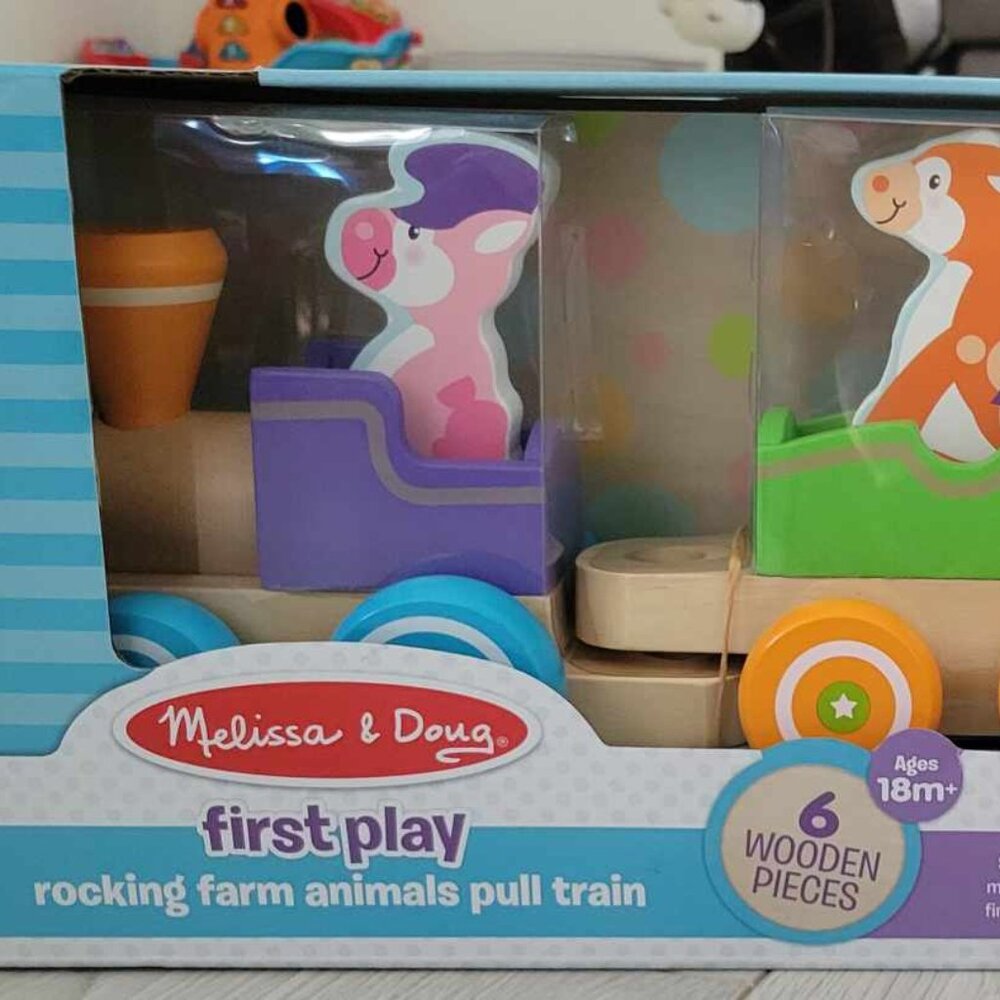 Melissa and Doug Rocking Animals Pull Train